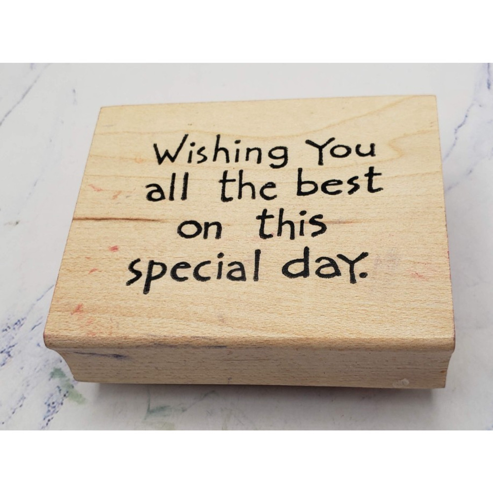 Northwoods Wishing You All The Best on This Special Day Mounted Rubber Stamp